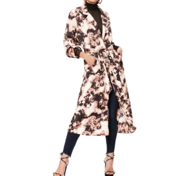 AFRM Hendrix Snakeskin Tie-Dye Print Duster Medium - Picture 1 of 7